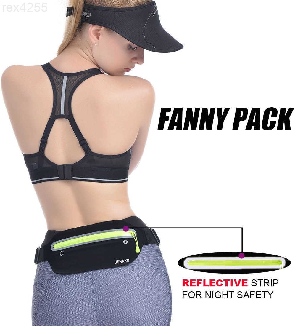 Slim Running Belt Ultra Light Bounce Free Waist Pouch Fitness Workout Belt Sport Waist Pack Exercise Waist Bag for iPhone Samsung in Running Gym Marat