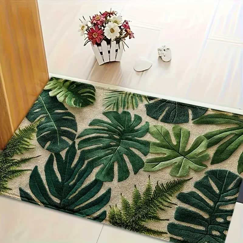 VIKAMA Colorful Flower Carpet Doormat Waterproof Door Mat Bedroom Sofa Carpet Floor Mat Soft Bedside Rugs Home Decoration C250912