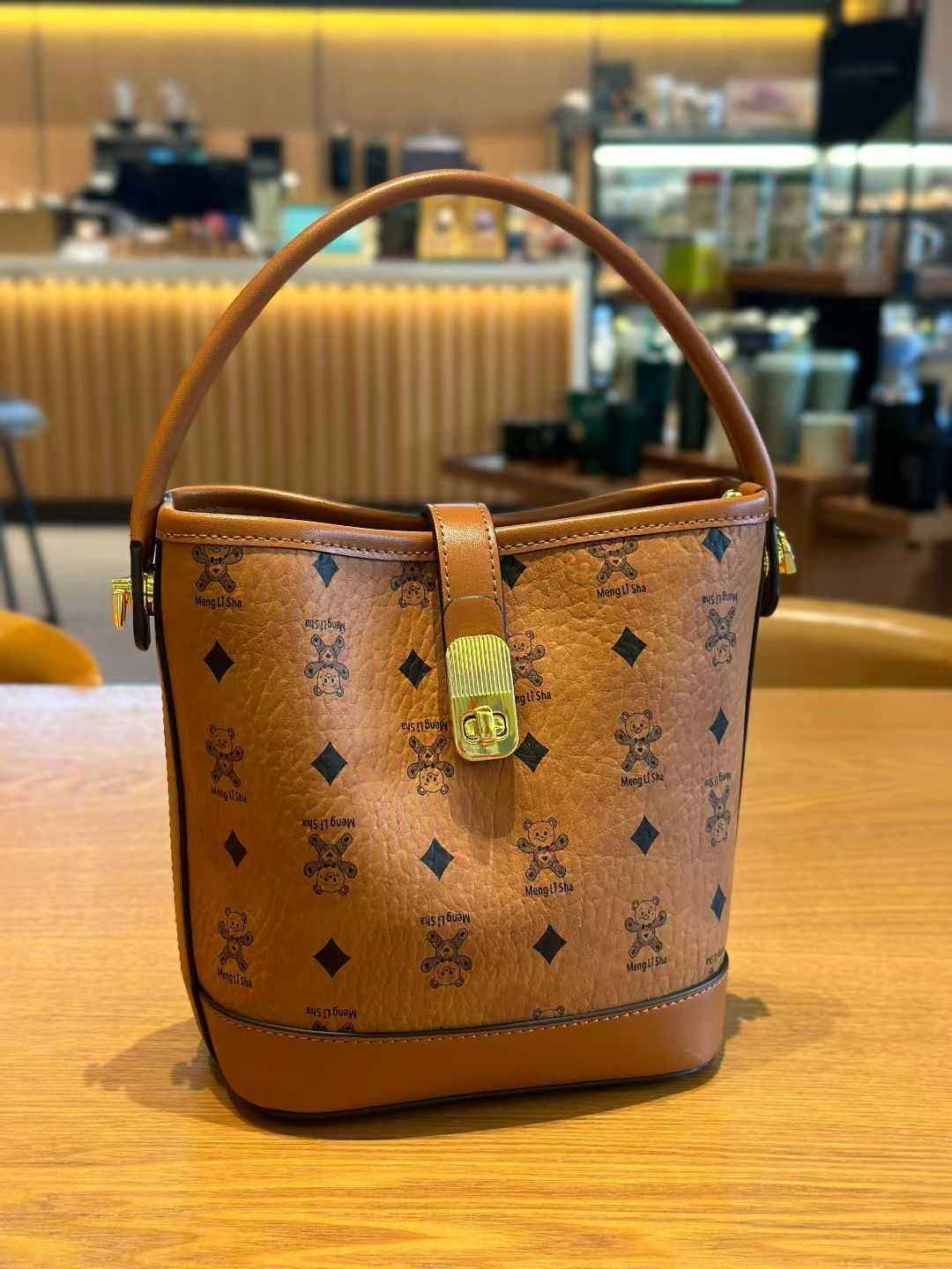 Luxury Bag 2025 Designer Bucket Bag for Women - Elegant Vintage Floral Print Top-Handle Shoulder Bag, Fashionable Crossbody Purse With Free Shipping