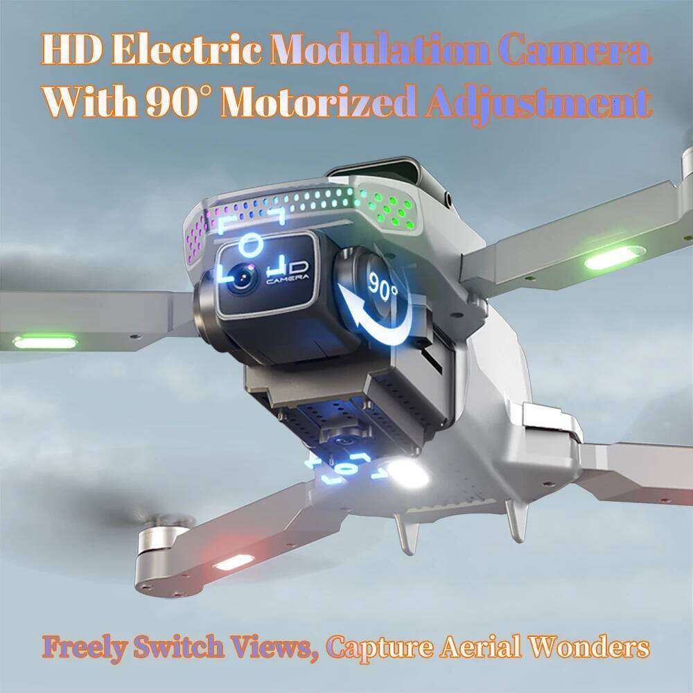 S50 PRO GPS Drone With 2 Batteries, 4.5-Inch Large Screen Remote, Real-Time HD Camera, Obstacle Avoidance, Extended Flight Time