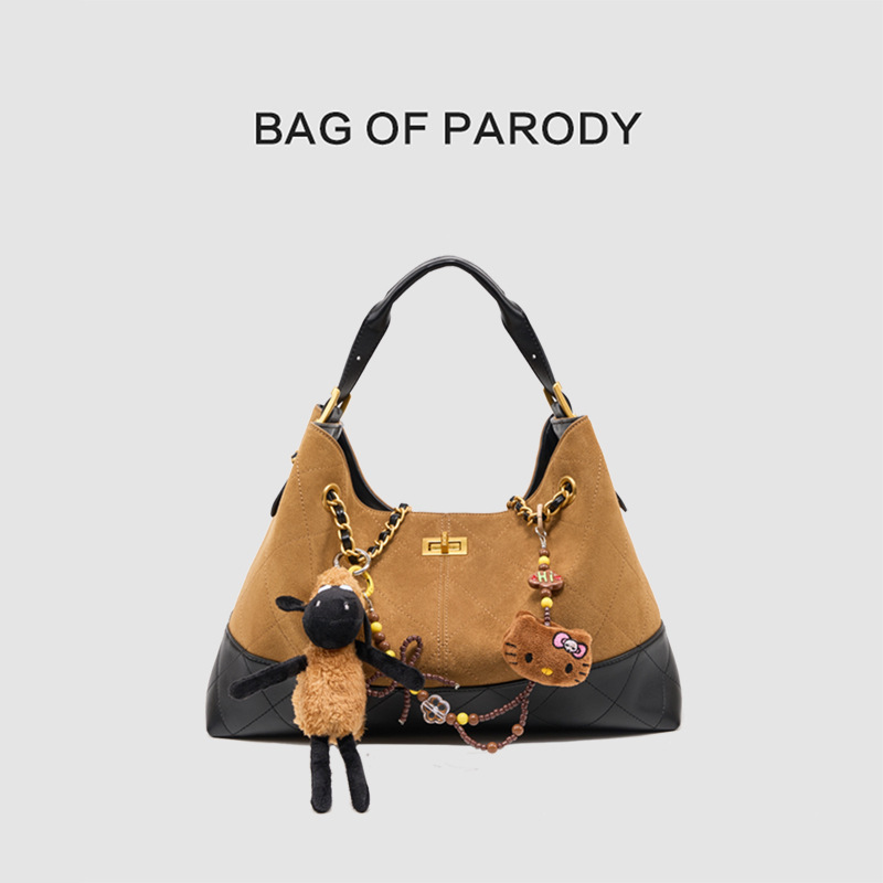 Bag For Parody Free shipping designer bags for womens Shoulder bags brown New large capacity diamond patterned embroidered vintage tote bag