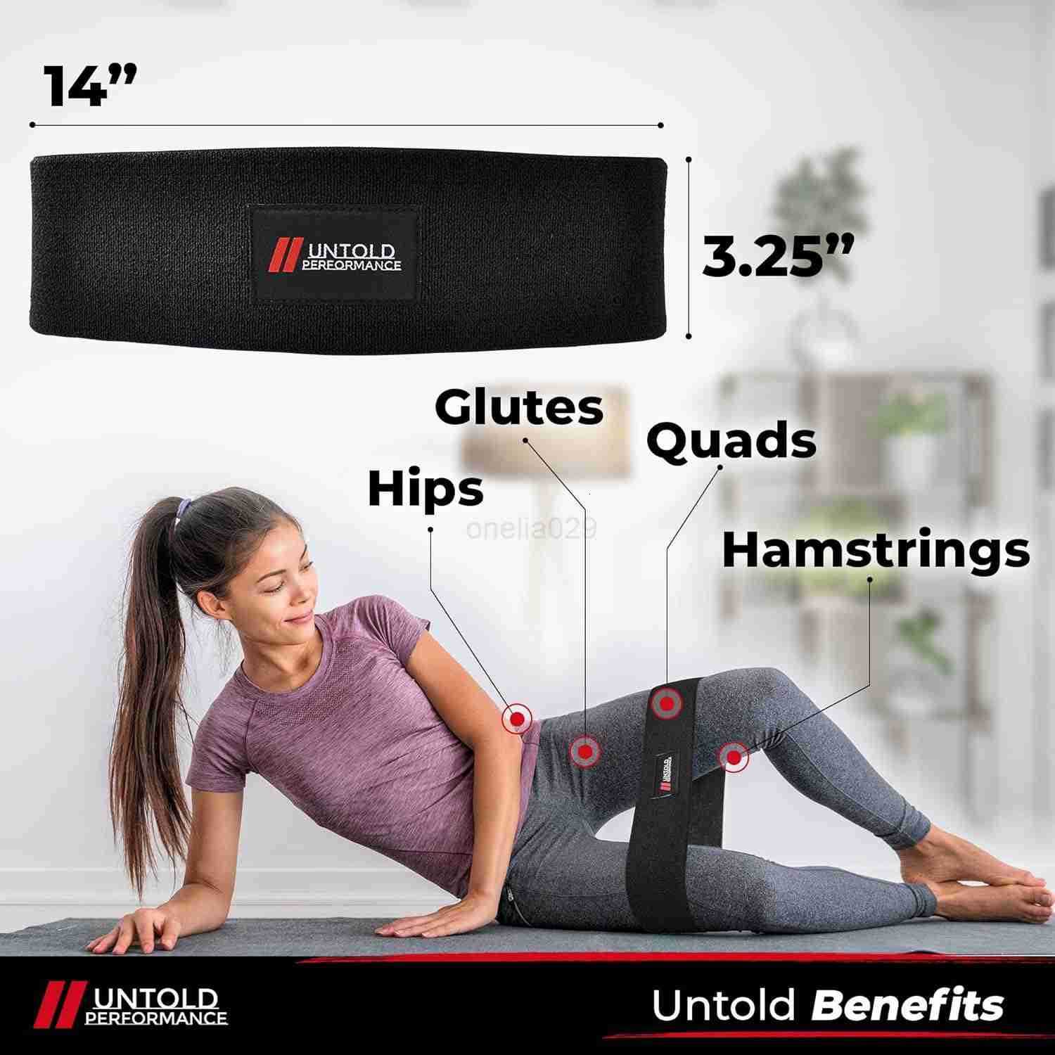 Heavy Resistance Bands Hip Bands for Working Out Premium Exercise Bands Resistance Durable Resistance Bands for Strength Flexibility Glute Workouts W2