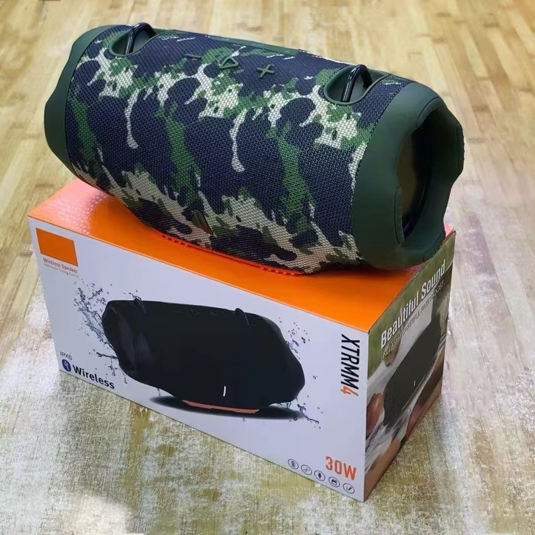 xtreme 4 Wireless Bluetooth Speaker Mini Portable IPX7 30W Waterproof Portable Speakers Outdoor Stereo Bass Music Track Independent TF Card 4 Colors XTRMM4