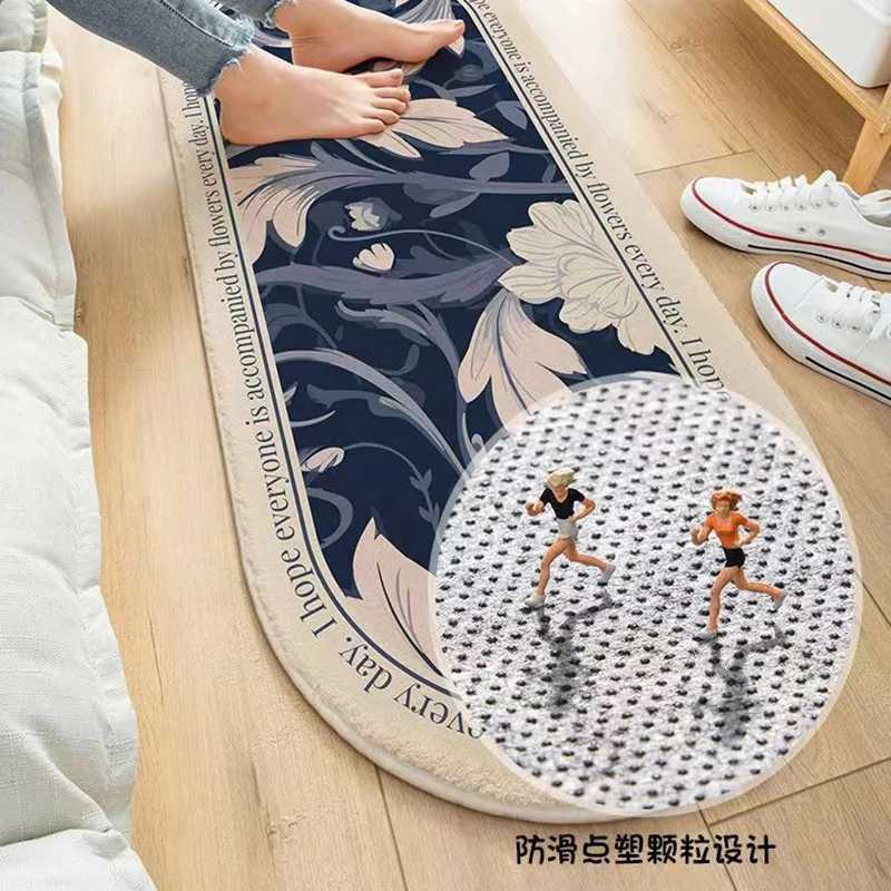 Flower Series Bedside Carpets Simple Bath Mats Soft Entrance Doormat NonSlip Floor Rugs Home Toilet Bathroom Absorbent Foot Pad C250912