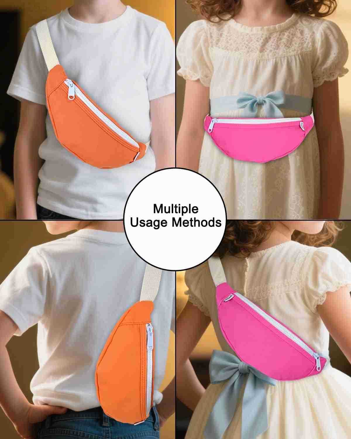 Fanny Pack for Kids Small Waist Bags for Boys and Girls Fashionable Waist Pack Crossbody Belt Bag with Adjustable Strap Lightweight Chest Bag for Spor