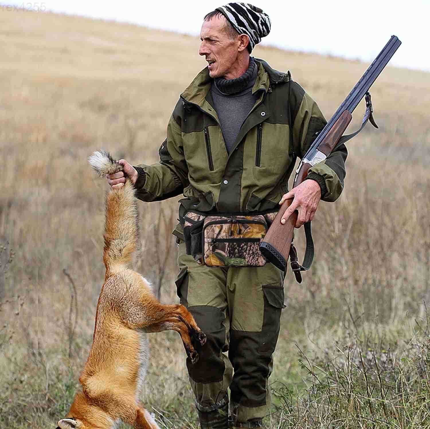 Hunting Camo Fanny Pack Waterproof Camouflage Waist Pack Bags with Handwarmer and Adjustable Belt Lightweight Hunting Waist Pouch Bag for Winter Outdo