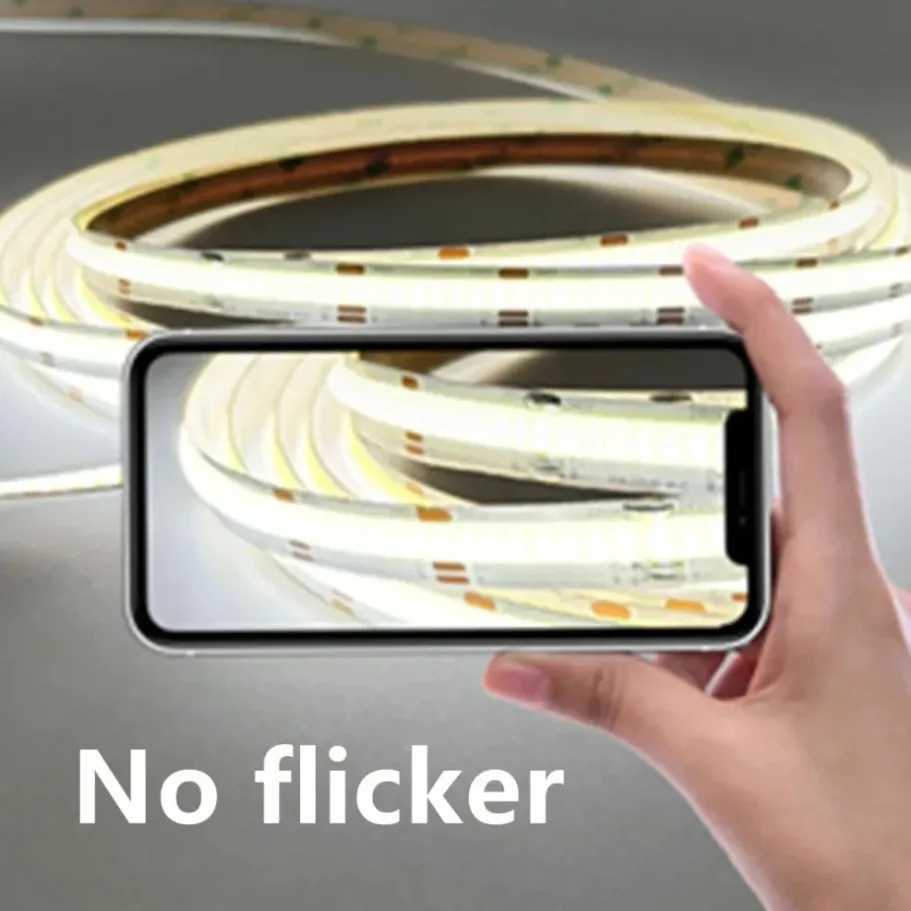 24V Dimmable 3 Color CCT COB LED Strip Light 8mm 10mm Width 2700K To 6500K ColorChanging LED Tape Linear Double Color RA90 C250912