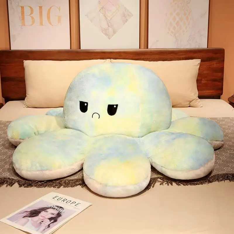 Latest Flip Color Octopus Doll Kawaii Stuffed Plush Toy Handmade Doll Cartoon Anime Cute Childrens Birthday Gift Fun Doll C250912