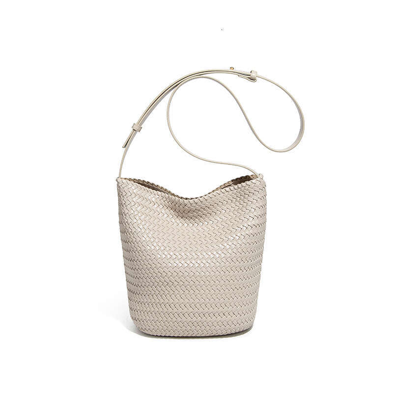 New High-End Handwoven for Women Tote Large Capacity Shoulder Handbag Bucket Crossbody Bag