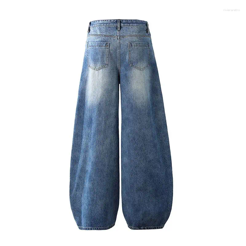 Women's Jeans High Waist Casual Workwear Biker Denim Pants Baggy Autumn Sle Cool Sexy Long Trousers Wide Leg Versatile Z260313