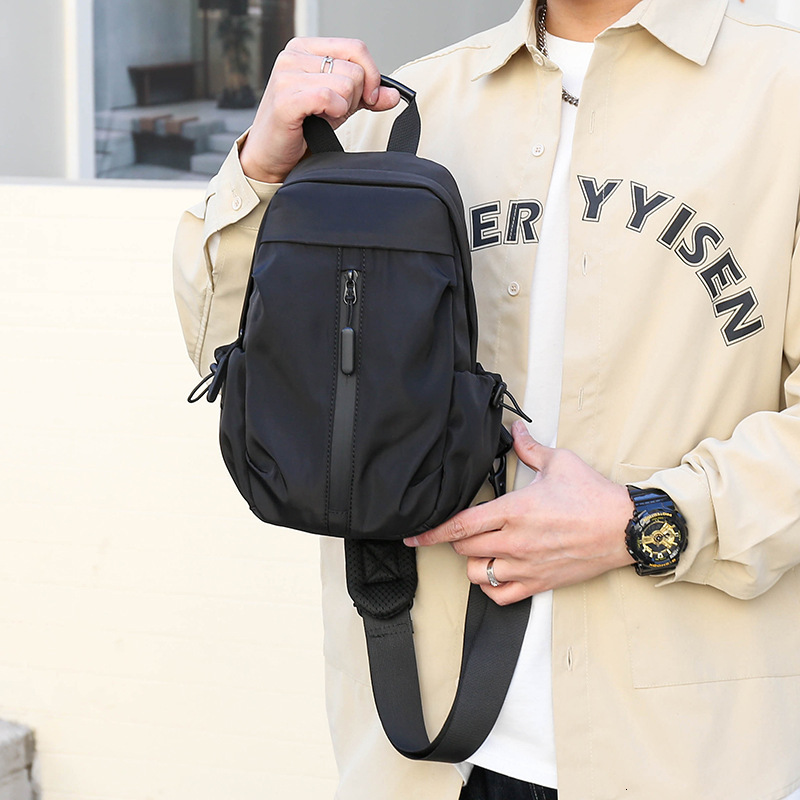 Backpack Men S New Casual Chest Bag USB Business Travel Crossbody Designer Free Shipping Bag Bag Oxford Cloth Fashion Single Shoulder Bag Luxury Bag P