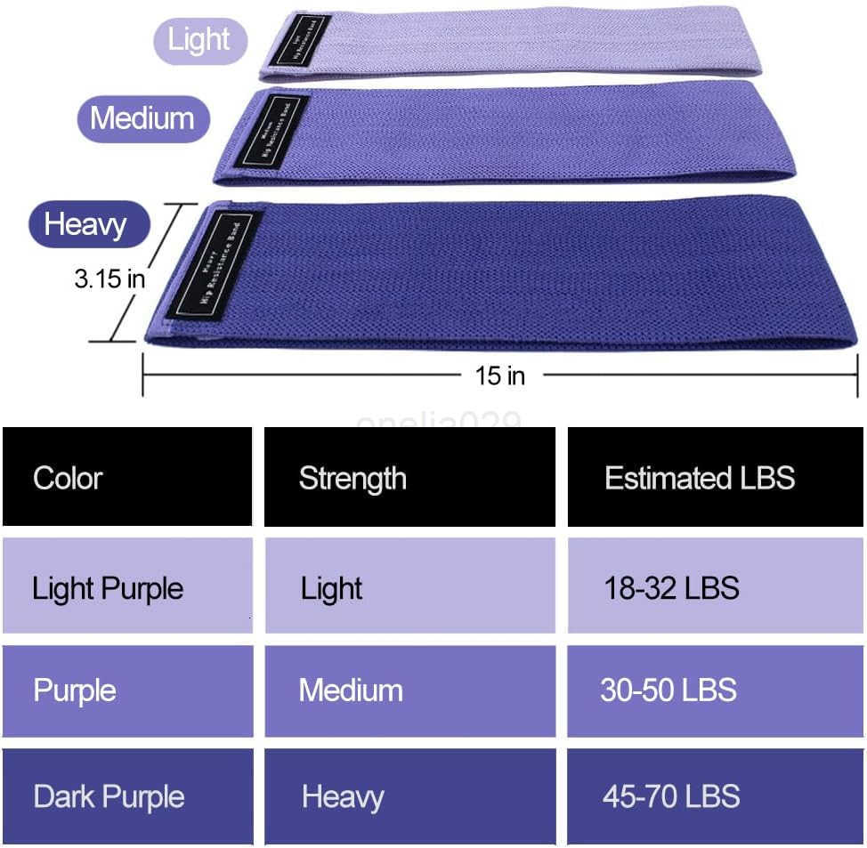 Fabric Resistance Bands for Legs Thigh Butt and Hip Workout Bands Hip Band Booty Band Exercise Band Fabric Elastic Band for Physical Therapy Yoga Pila