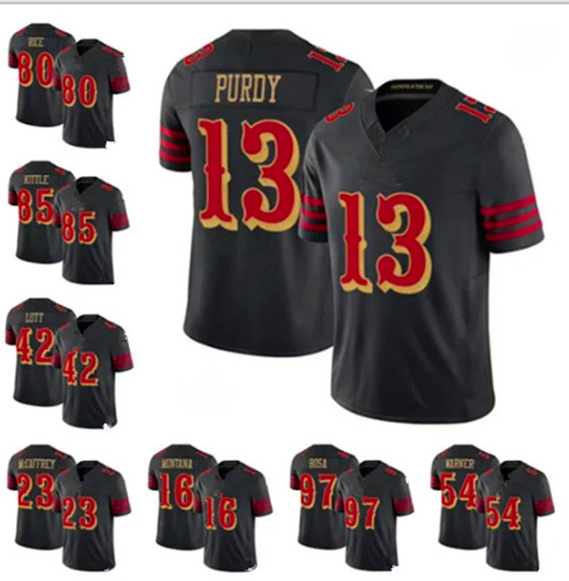 San Franciscos 49erss 49err jersey Men F.U.S.E. Rivalries Football Jersey 23 Christian McCaffrey 85 George kittle 42 Ronnie Rice Nick Bosa Fred Warner 13 Brock Purdy 11