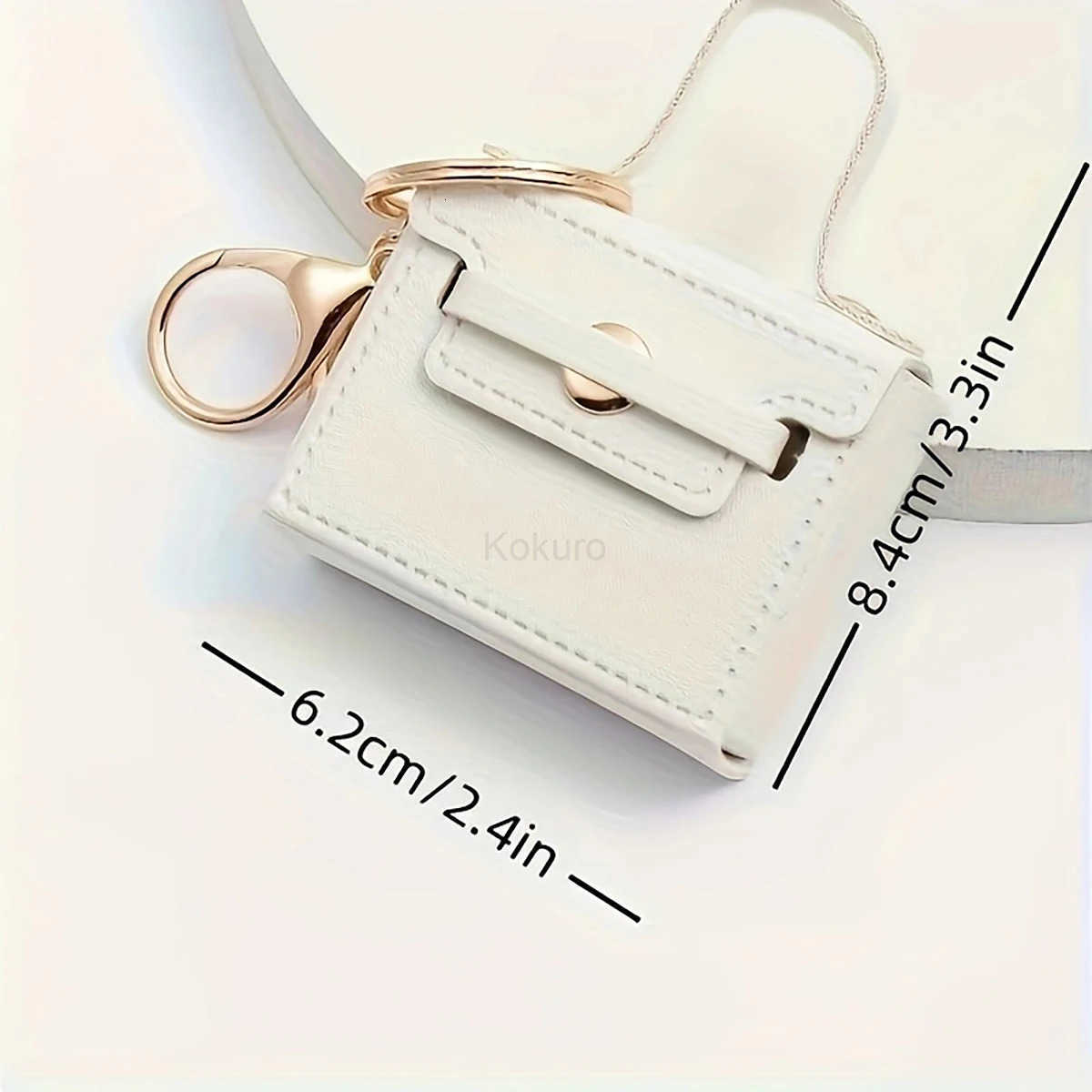 Mini Keychain Cute Candy Color Small Square Bag Pendant Creative Kawaii Car Decoration Bag Accessories M250912
