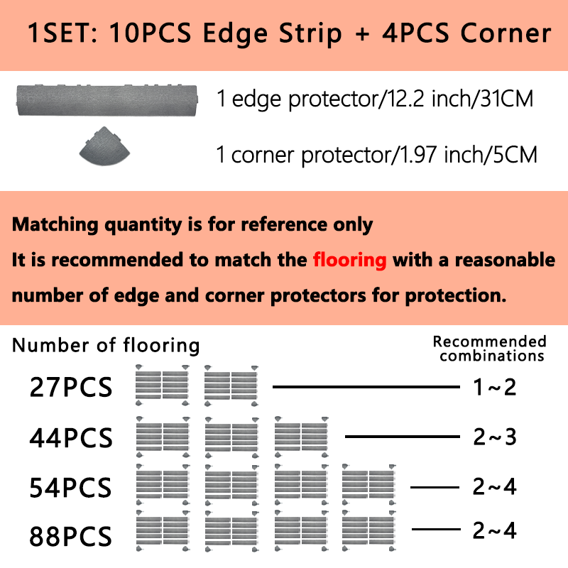 54-Pack Interlocking Outdoor Floor Tiles, Plastic Deck Tiles for Patio Garden Balcony, DIY Snap-Together Waterproof Surface