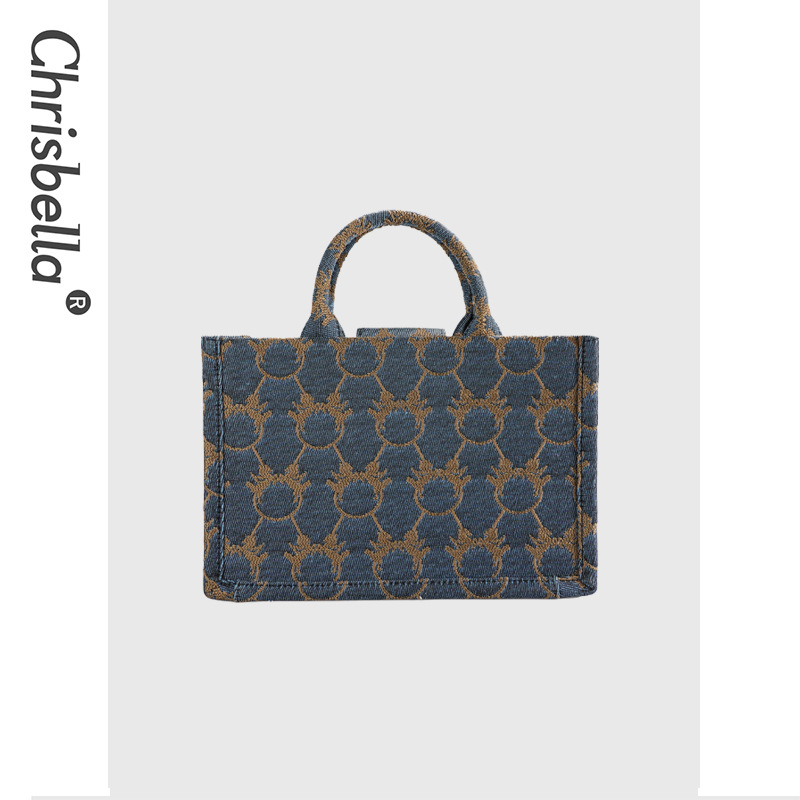 New cross-border foreign trade underarm bag, fringed women's bag, Korean style, fashionable and simple single-shoulder handbag, denim bag free sh