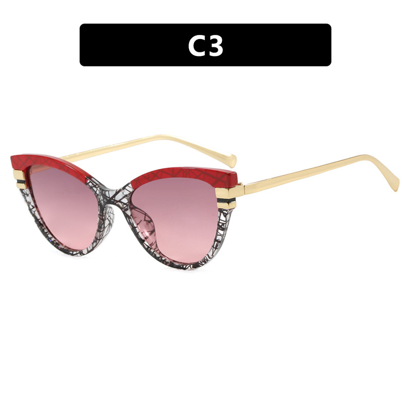 Triangle Cat Eye Sunglasses 2025 New Two Tone Retro Vintage Shades Women Men Fashion Sun Glasses Luxury Acetate Eye wear