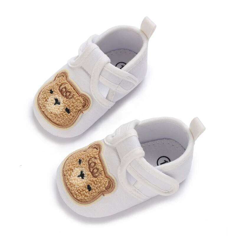 Fashionable Cartoon Bear Baby Shoes Spring Cute Soft Comfortable Casual Walking Footwear for Babies
