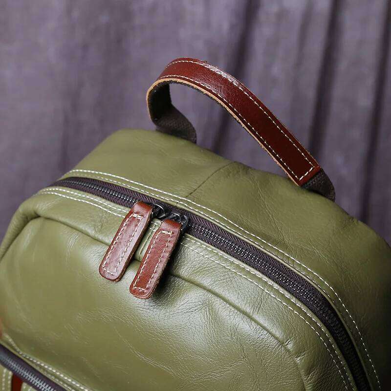 Designer Bags Genuine Leather Backpack For Men Casual College Style Book Cover Layered Cowhide Simple And Fashionable 15 Inch Laptop Bag Luxury Bag