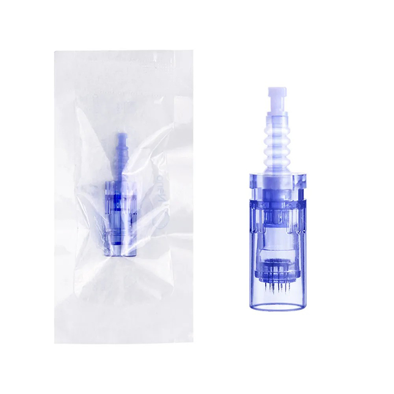 100Pcs 1/3/5/7/9/12/24/36/42 Pin 3D 5D Round Nano Derma Pen Needle Cartridge Replacement Head Tattoo Microneedling PMU For Dr.pen A6 MTS Dermapen Tips