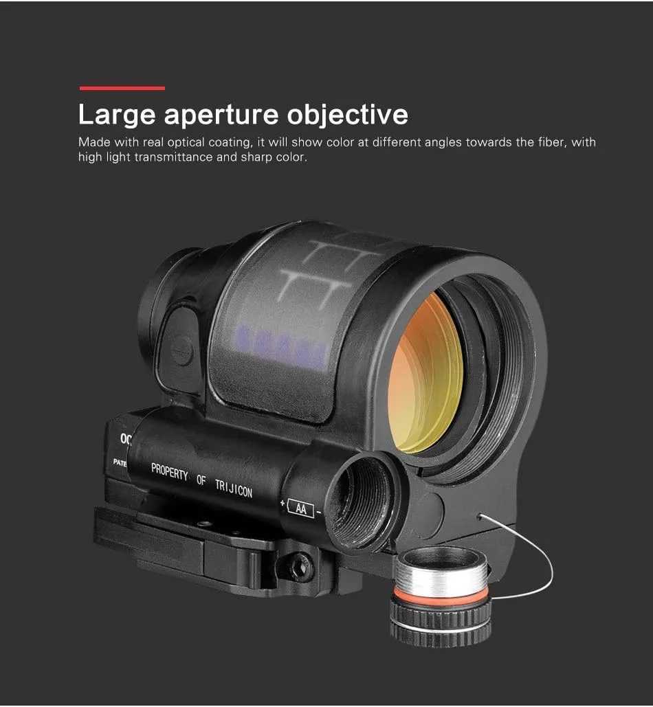 Hunting Reflex Sight Solar Power System Hunting 1X38 Red Dot Sight Scope with QD Mount Optics Rifle Scope C250912