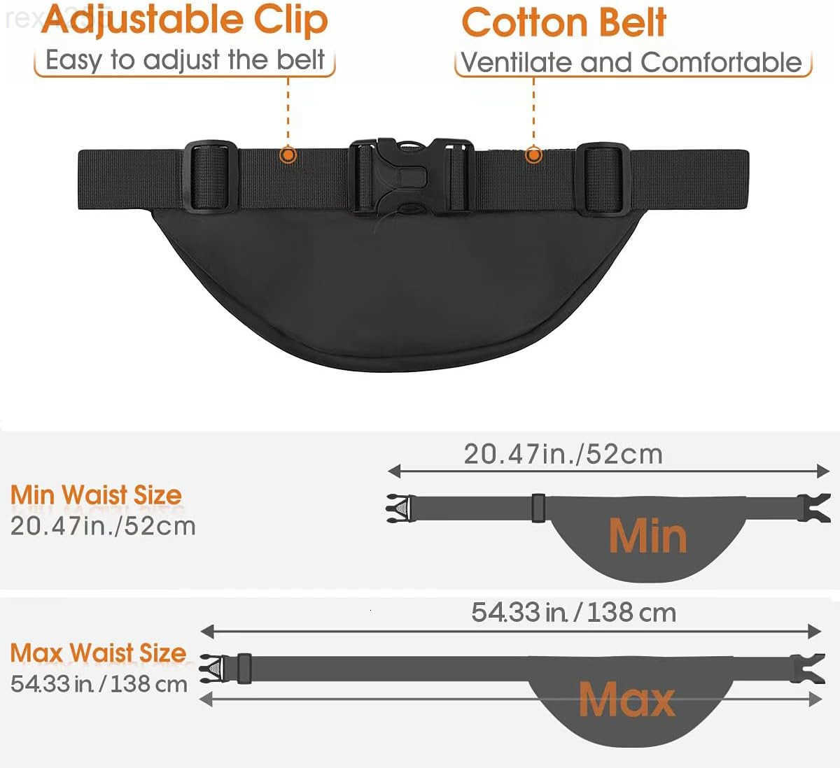 Large Fanny Pack for Women Men Syican Waist bag with 3Zipper Pockets Gifts for Enjoy Sports Traveling Workout Casual HandsFree crossbody bags Fits MAX