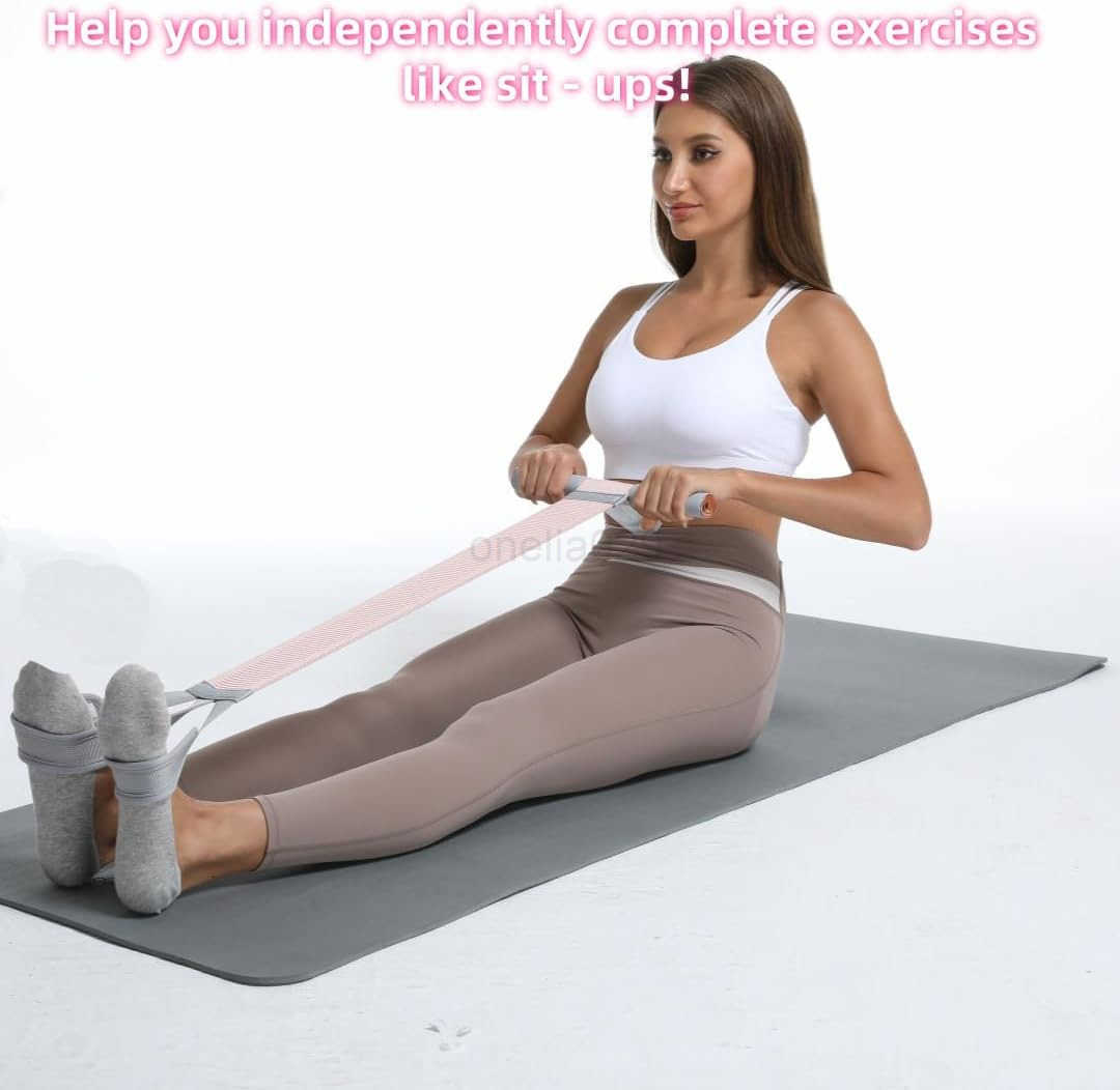 Multifunctional Tension Rope Set SitUp Assistance Knitted Fitness Equipment for AbdominalWaistArmLeg Stretching Weight Loss TrainingGift a 90 Pound Kn