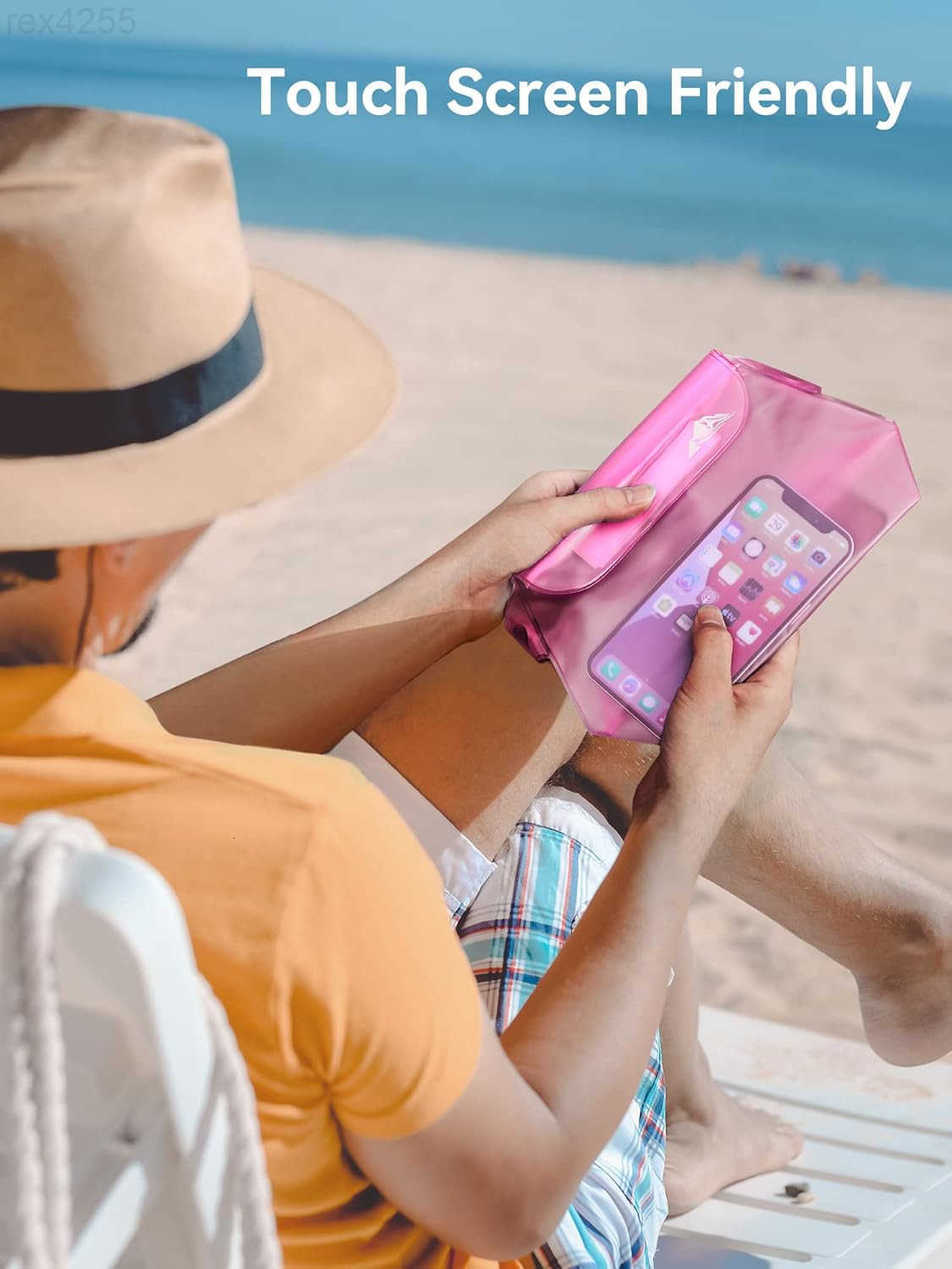 234 Pack Waterproof Pouch with Waist Strap Screen Touchable Dry Bag with Adjustable Belt for Phone Valuables for Kayaking Swimming Snorkeling Boating 