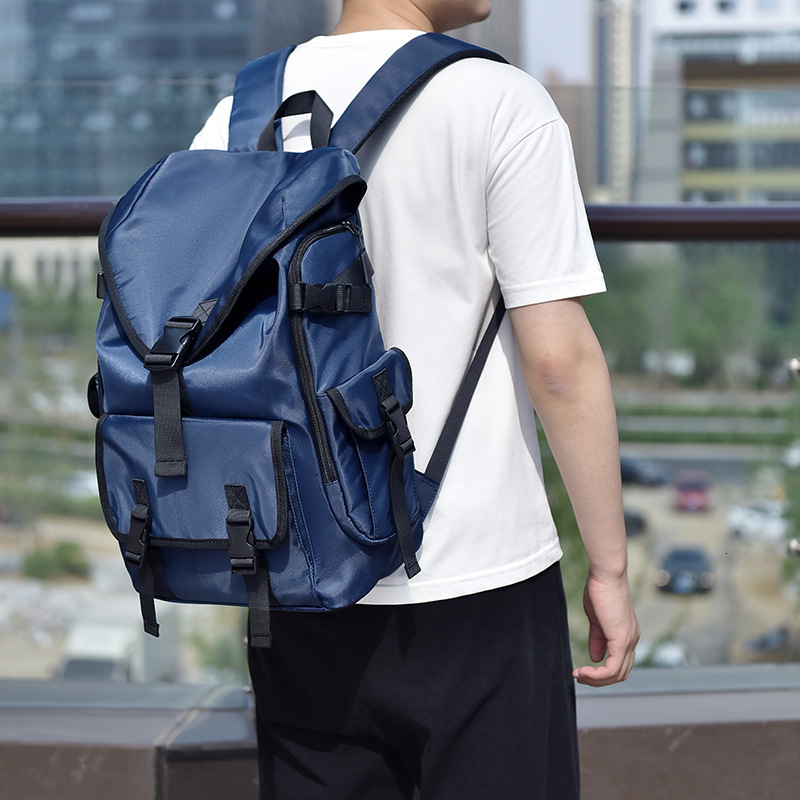 New Men S Free Shipping Backpack Large Capacity Expandable School Bag Fashion Business Laptop Bag Simple Luxury Bag Double Shoulder Designer Bag Commu
