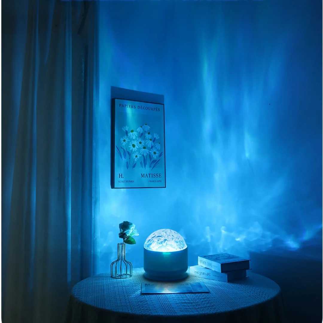 TMOOY USB Starry Projector Light With 7Color Patterns Ocean Wave Night Lights for Home Bedroom Decoration Galaxy Projector Lamp C251122