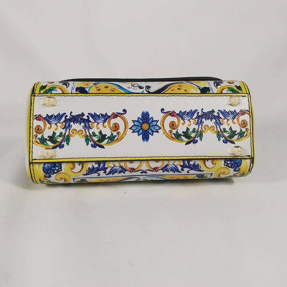 Ladies Handbags Rose Lady Shoulder Tote Bag Leather Female Crossbody Brand Designer Yellow