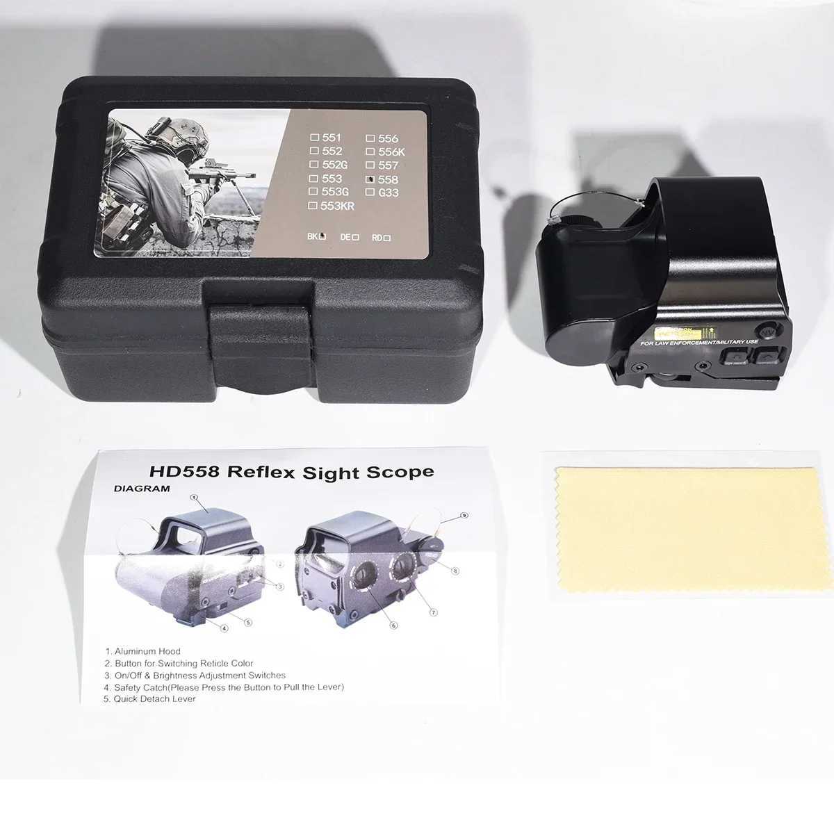 553 558 RedGreen Dot Holographic Sight Tactical Optical Reflex Adjustable Brightness for Hunting Shooting Compact Rifle Scope C250912