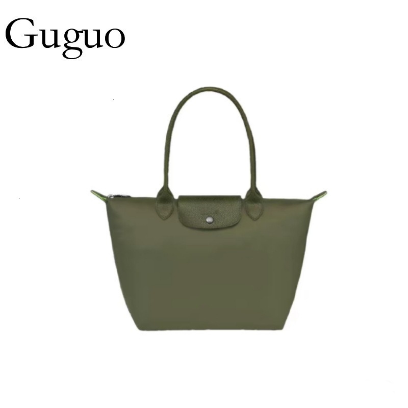 Guguo Free Shipping New Designer Bag Exclusive French Long Champ Bag Embroidered Dumpling Bag Large Capacity Long Champ Tote Bag Women's Bag Unde