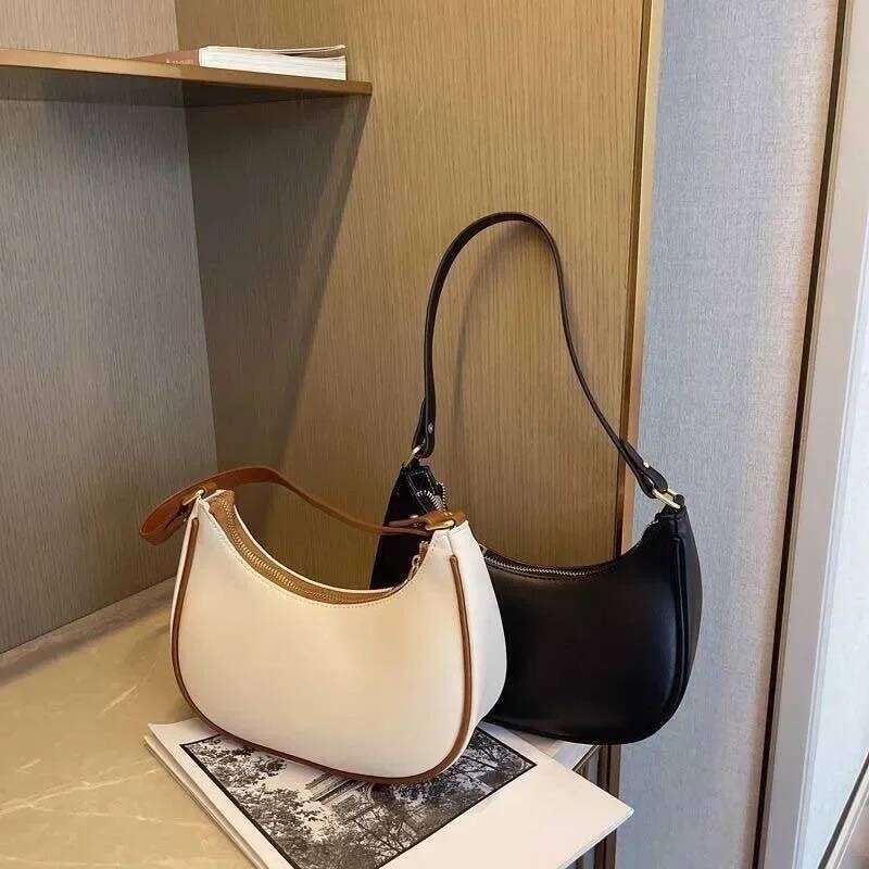 Women Designer Clutch Handbags Solid Color Leather Underarm Shoulder Bag Casual Female Shopper Tote Hobos Bags