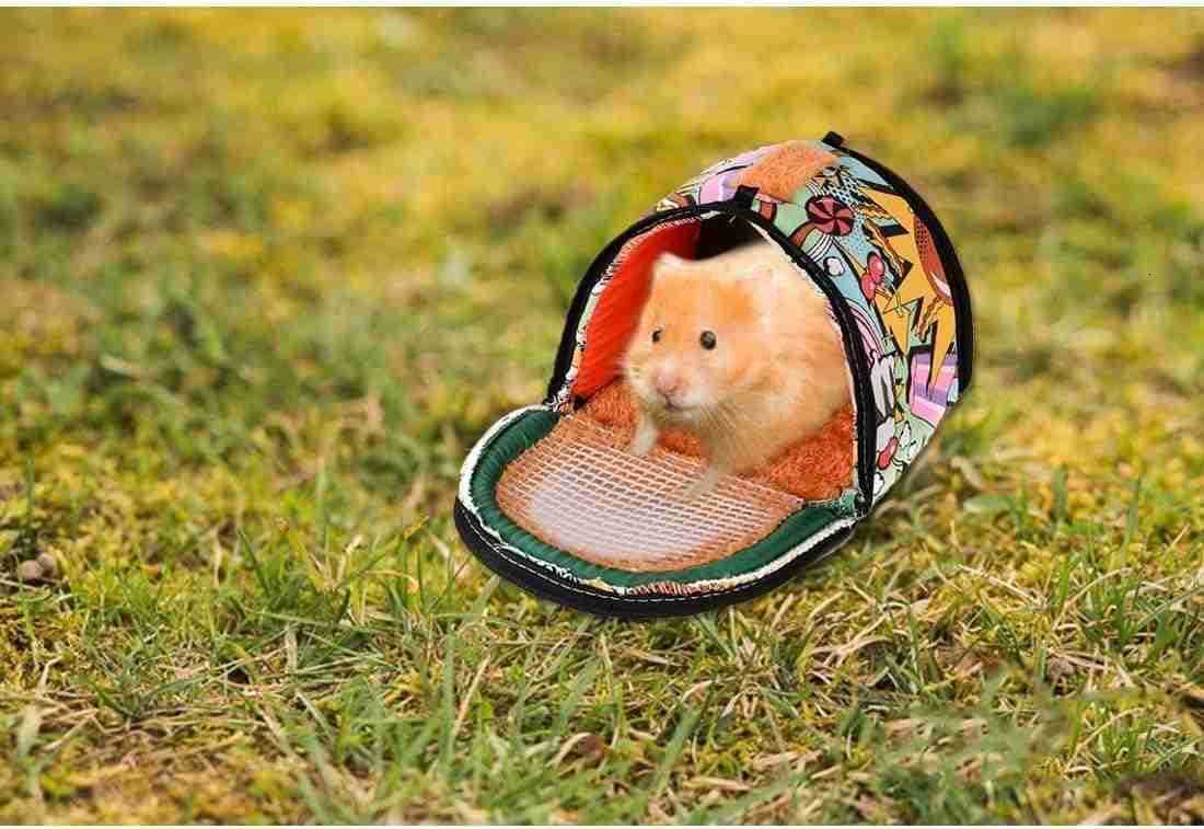 Hamster Carrier Bag Gerbil Outgoing Travel Pouch Sugar Glider Breathable Carrying Strap with Zipper Suitable for Rat Hamster MiceW250912