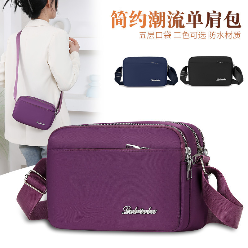 Women S Single Shoulder Bag Canvas Casual Simple Crossbody Bag For Middle Aged Designer Bag Luxury Bag And Elderly Multi Layer Business Purse Free Shi