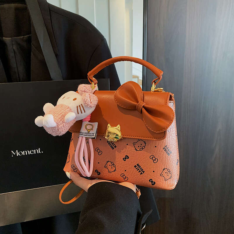 Designer Bag Luxury Handbags Small Tote Bags for Women 2025 New Pattern Printed Versatile Shoulder Crossbody Bag with Bowtie