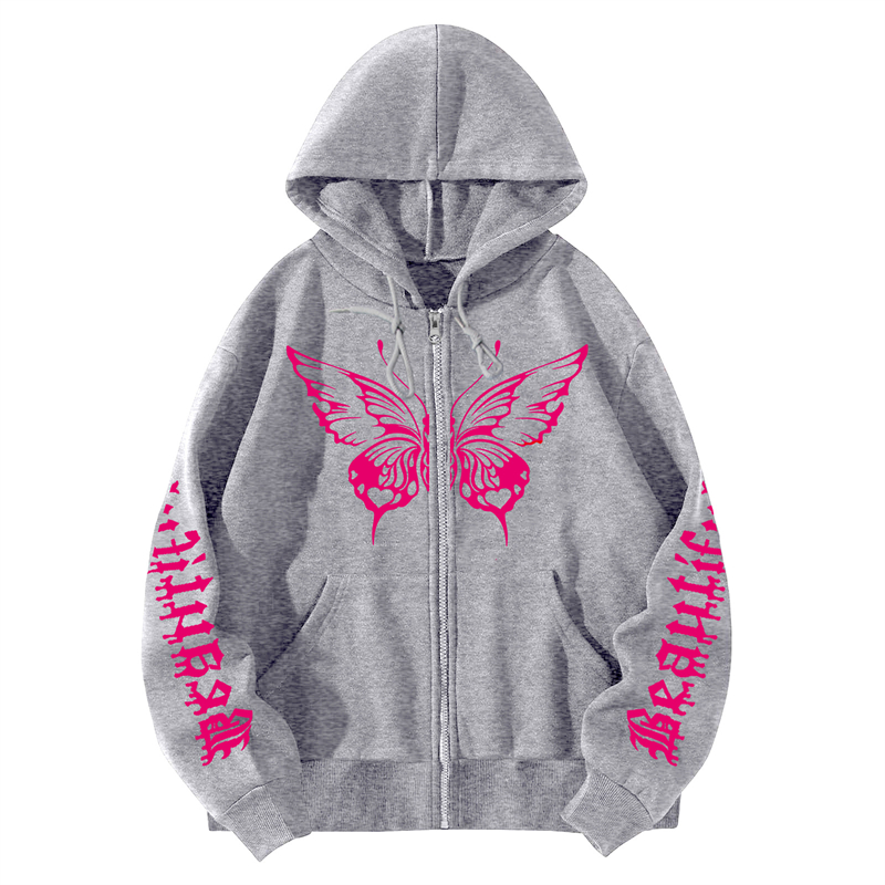 Designer free shipping spider hoodie hot sales Classic Fashion Dark Zipper Hoodie Skeleton High Street Trendy Men's sweatshirt