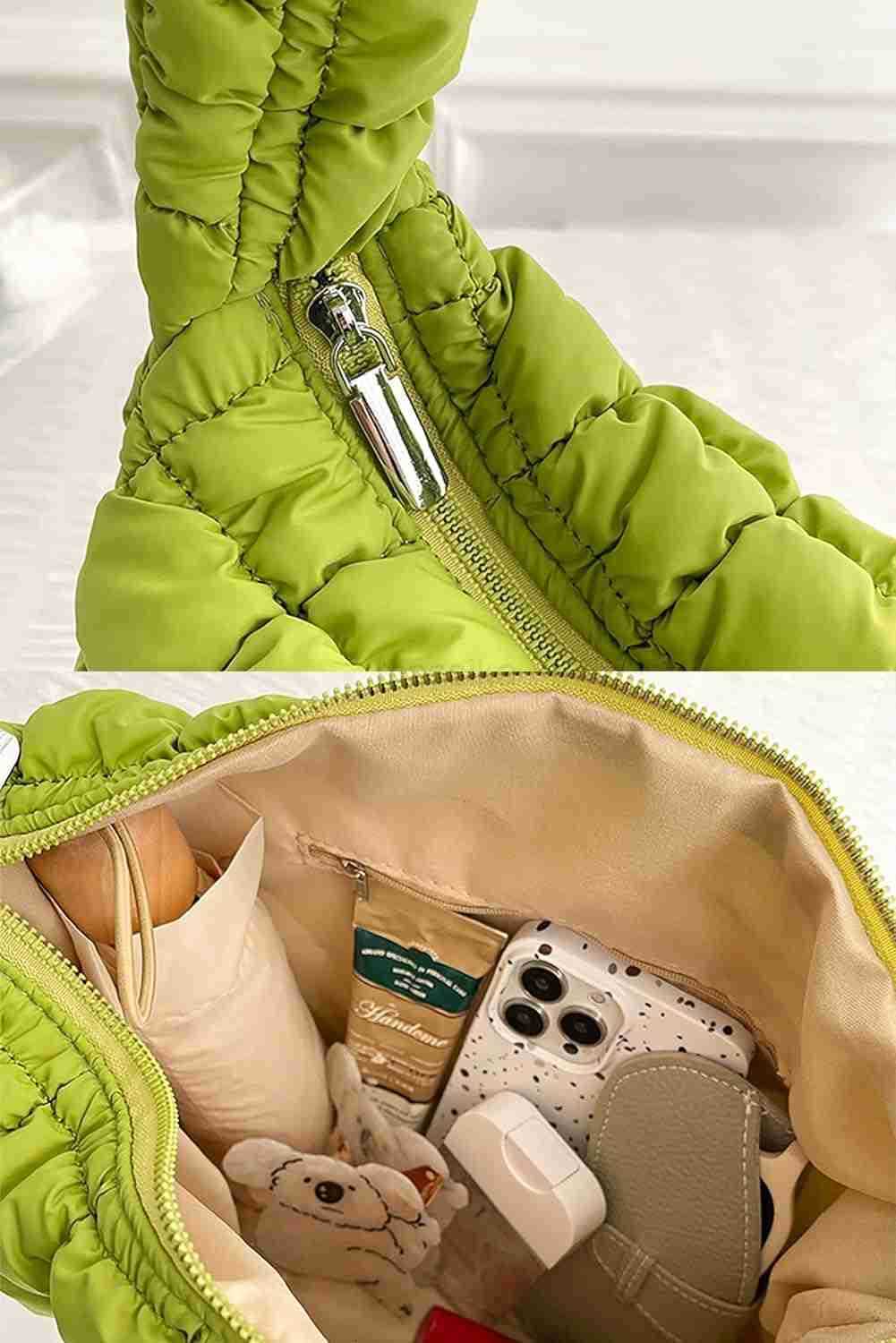 Quilted Tote Bag for Women Puffer Bag Lightweight Padding Shoulder Purse Hobo Bag SaTChel Handbag Cloud Bags with Zip 2025 M250912