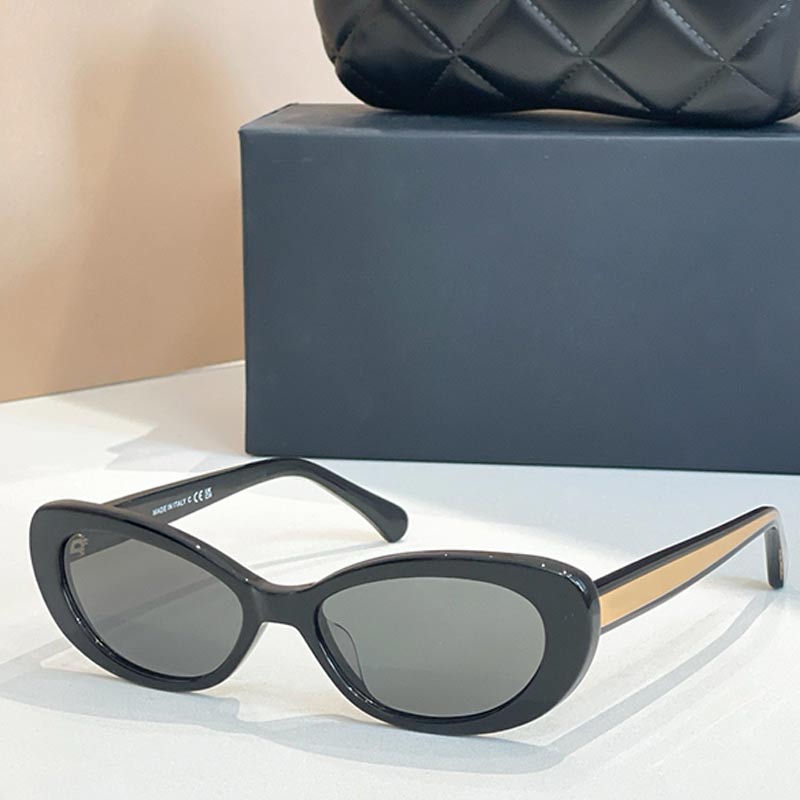 Luxury Designer Women Cat Eye Sunglasses CH9175 Sunglasses Womens Acetate Small Frame UV400 Polarized Lens Fashion Casual Party Glasses Gafas de sol para mujeres