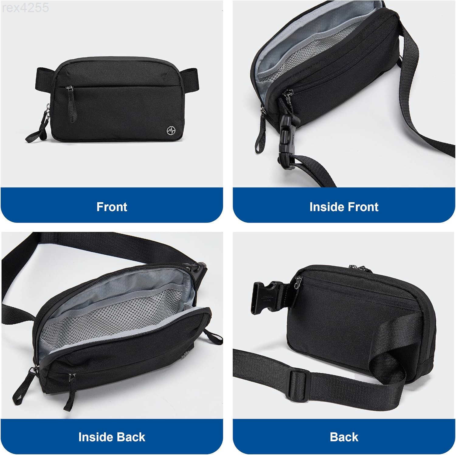 Pander Crossbody Sling Bag for Travel Outdoor and Everyday Use Adjustable Strap Lightweight Shoulder BagW250912