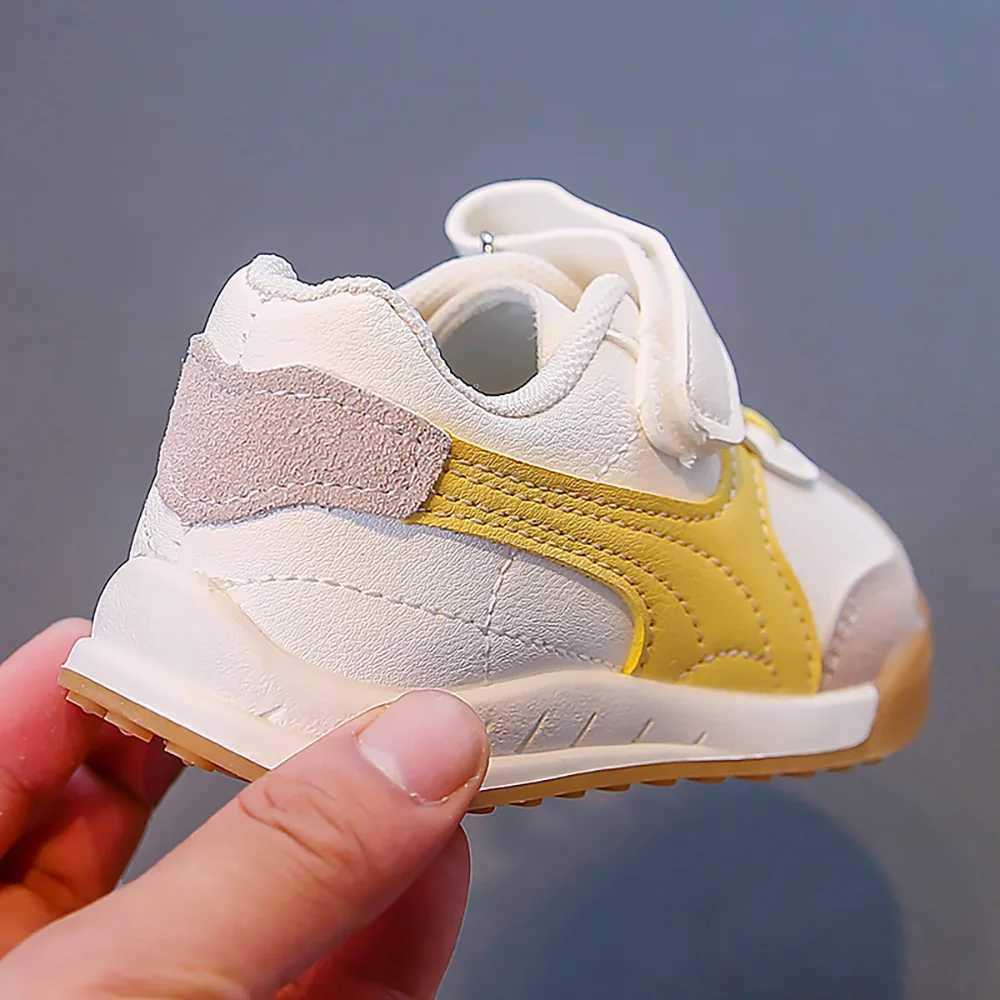 Autumn Sport Shoes For Children PU Leather Waterproof Boys Girls Tennis Shoes Softsoled Antislippery Kids Sneakers Footwear Y250912