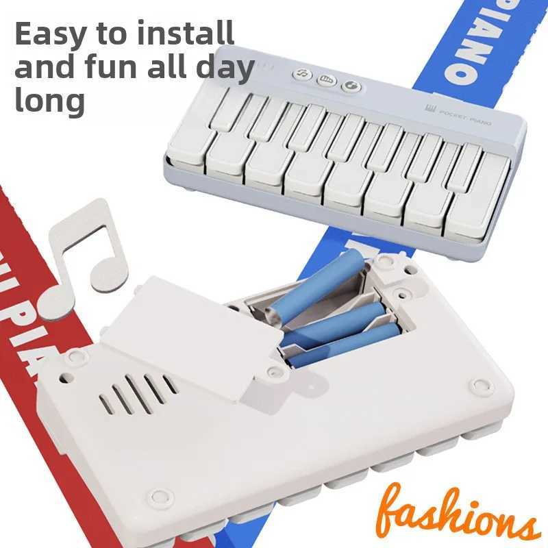 LED Rainbowcolored Keys Electronic Keyboard Kids Cartoon Piano Keyboard Music Baby Instrument Music Educational Toys Kids Gifts C250912