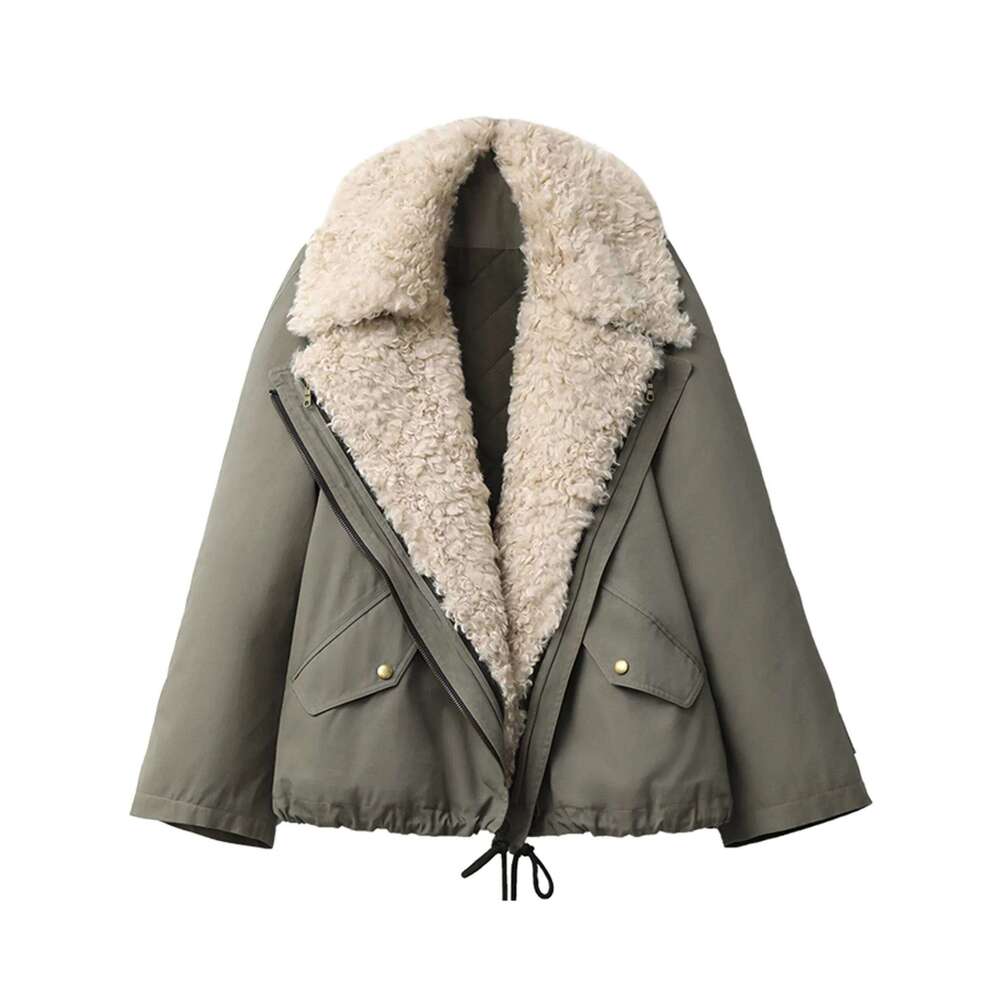 CHIC VEN Women Coats Streetwear Loose Casual New Retro Motorcycle Cotton Jacket Thick Warm Female Overcoat Autumn Winter