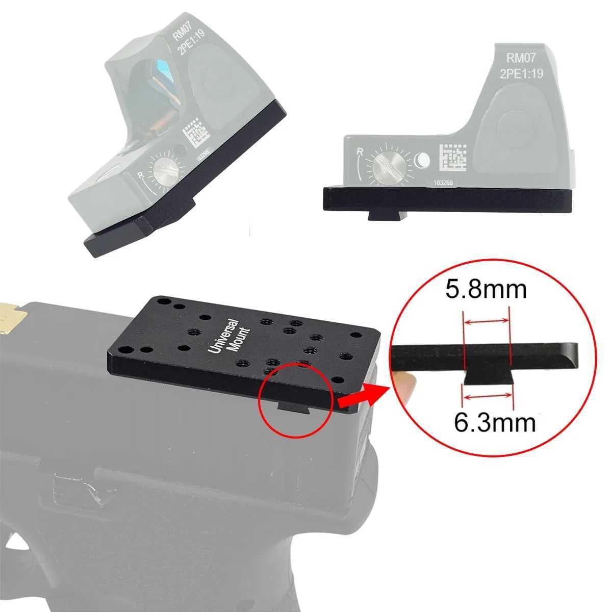 Red Dot Sight NYLON METAL Reflex Sights Scope with Picatinny and GLOCK Mount for Airsoft Rifle Handgun Hunting Glock17 Sight C250912