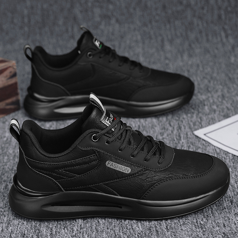 Free Shipping Men's Safety Work Shoes - Slip-Resistant Abrasion-Resistant Leather Waterproof Casual Sneakers for Autumn, Fashionable Non-Slip Occupational Shoes
