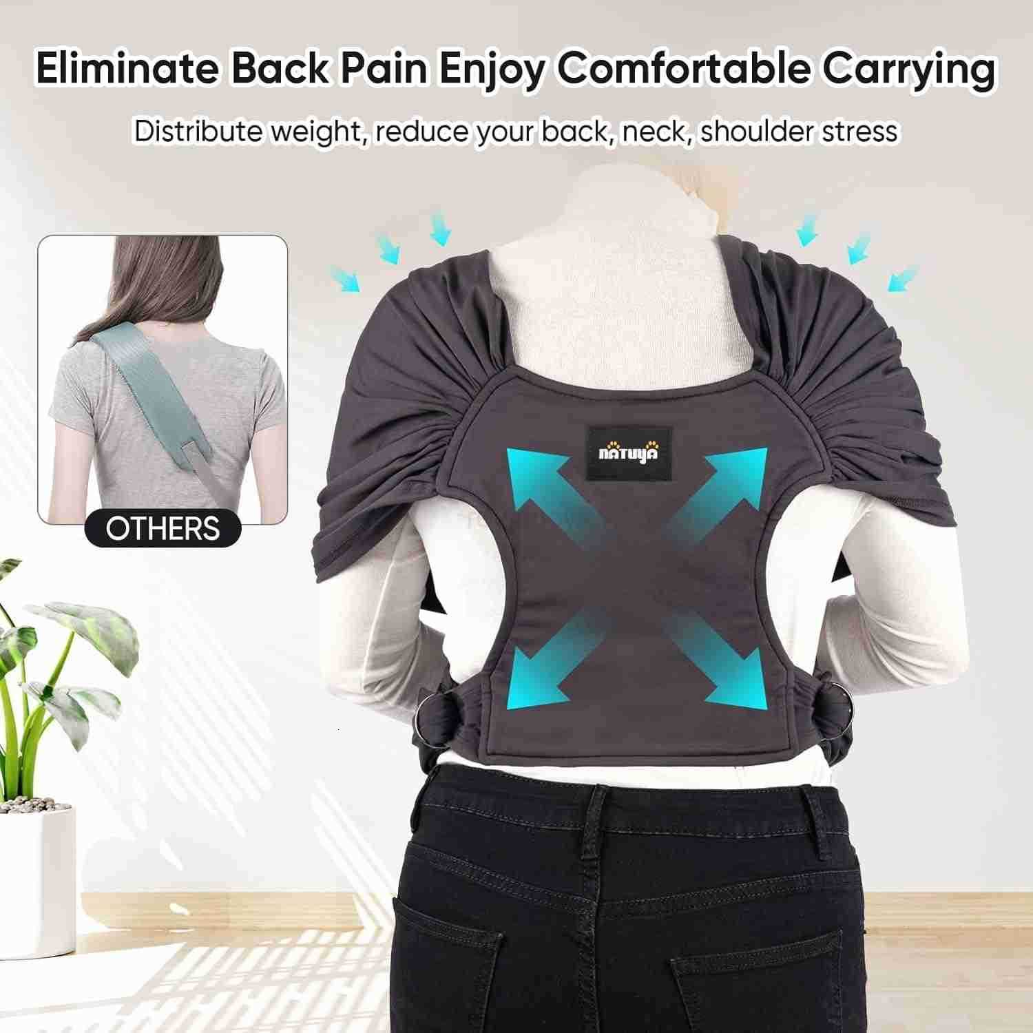 Dog Sling Carrier Small Dog Front Carrier Lightweight Hands Free Puppy Carrier AntiAnxiety Cat Sling Size Adjustable Premium Dog Carrier Sling Warp Dr