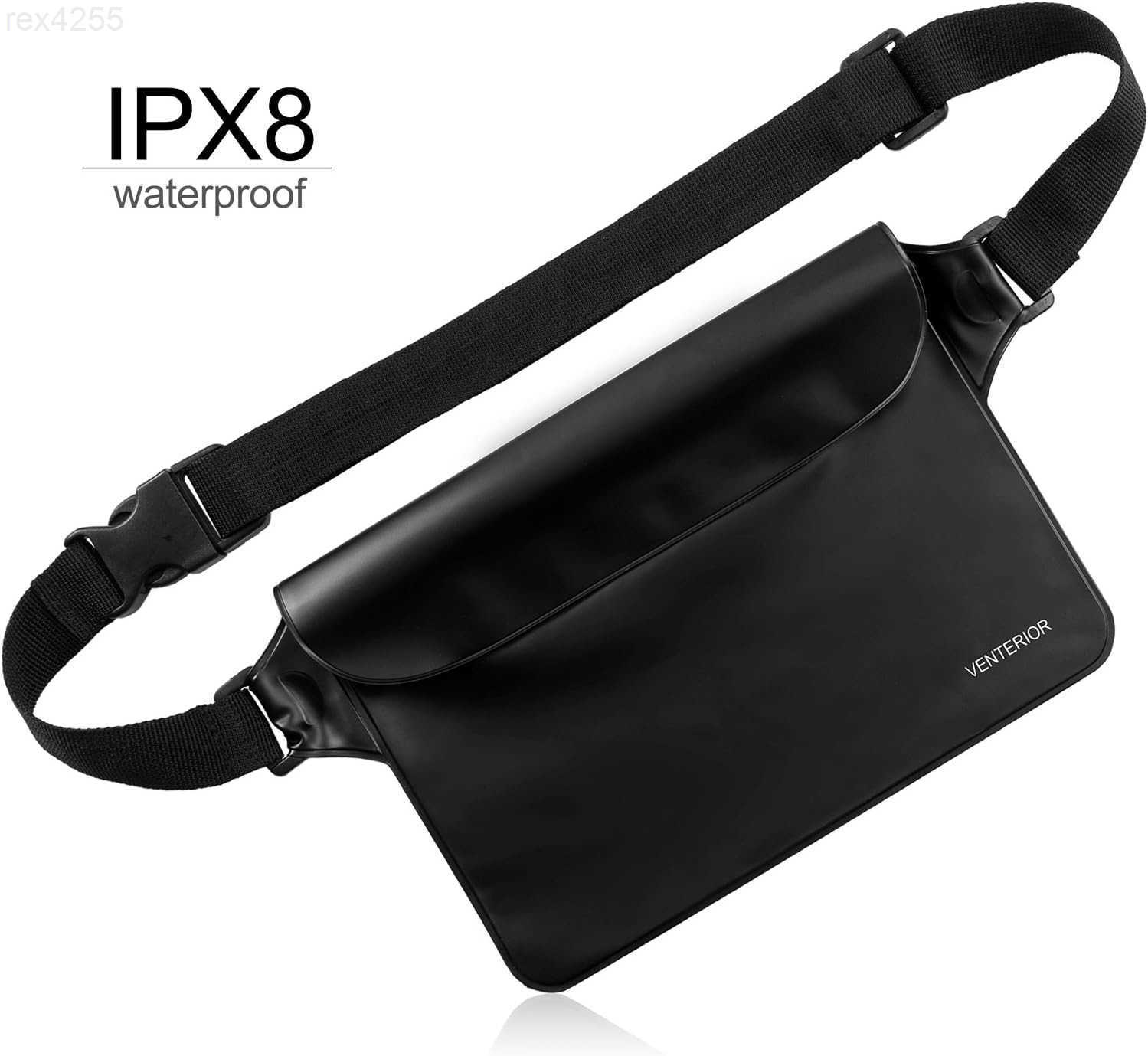 Waist Pouch 2Pack Beach Accessories Fanny Pack for Swimming Snorkeling Sailing Kayaking Beach Pool Water Parks Keep Your Phone Wallet Safe and Dry Whi