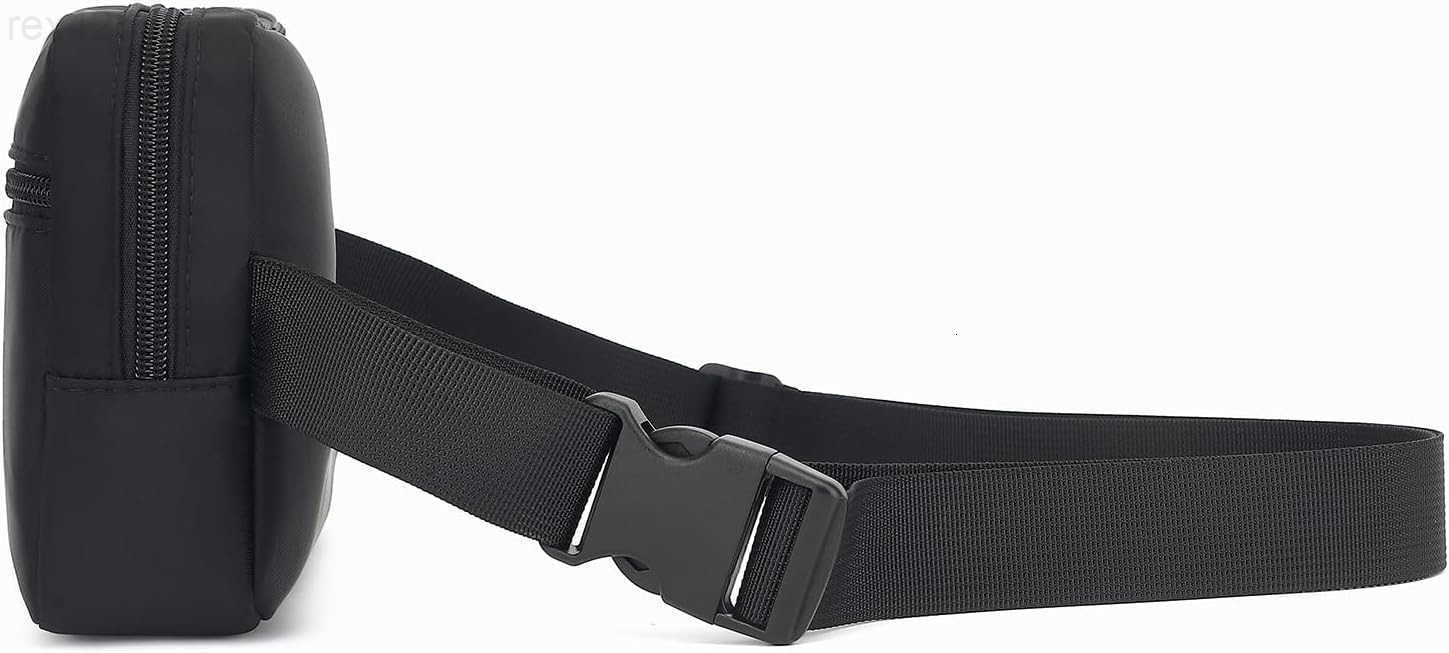 Bag Nylon Cross Body Fanny Pack for Women MenWaterproof Fashion Waist PacksCrossbody Bags with Adjustable Strap BlackW250912