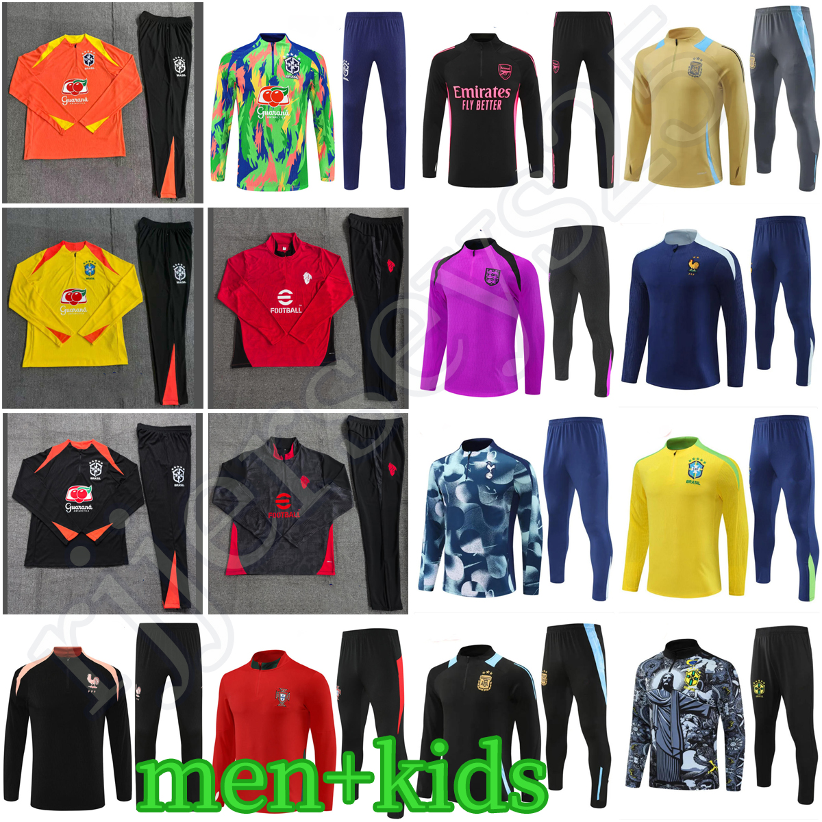 2025 2026 soccer tracksuit Men and kids football kits 24 25 26 football tracksuit jersey training suit Jacket jogging sets Survetement Foot chandal futbol tuta inter